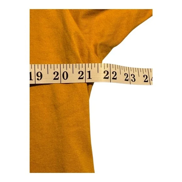 Quiksilver‎ Graphic T-Shirt Wave Logo Regular Fit Tee Mustard Yellow Large - Picture 5 of 5